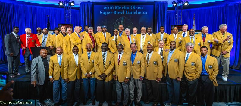 Gold Jackets at the NFL Hall of Fame Induction Ceremony