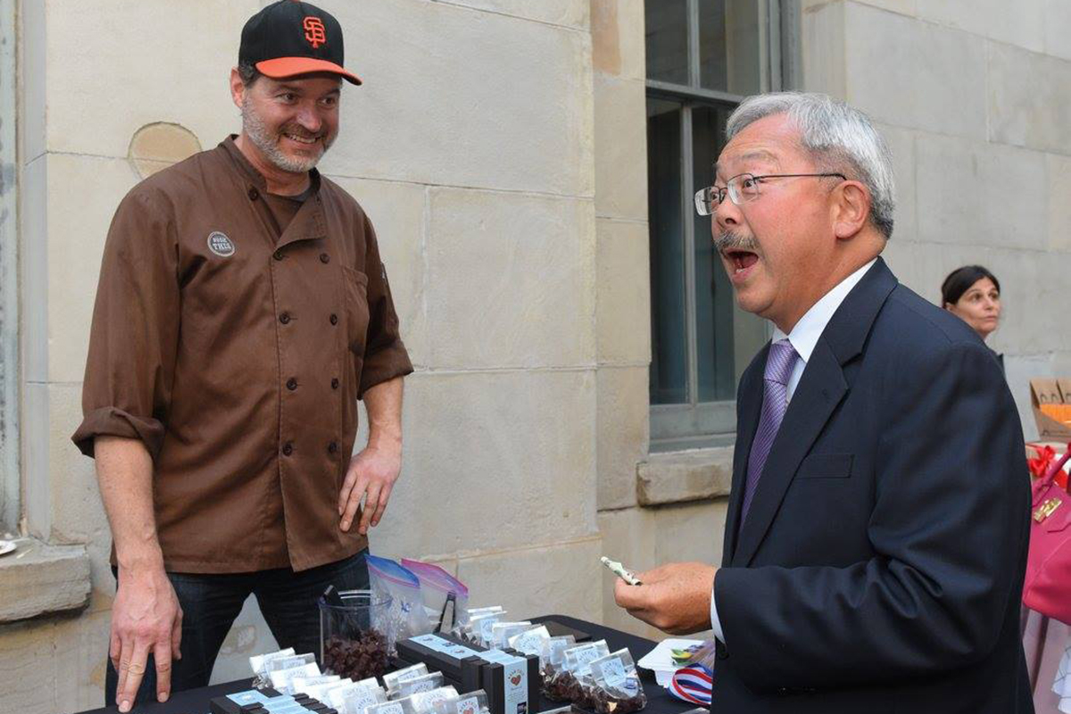 Mayor Ed Lee attends the annual SF Biz Connect Purchasing Event at the Old Mint